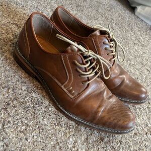 Brown Leather Men's Oxfords